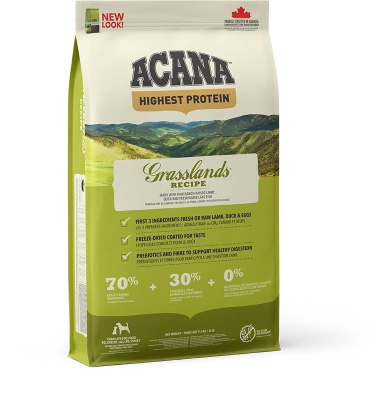 Acana High Proteïn Grasslands Hond 11,4kg 3 Acana High Proteïn Grasslands Hond 11,4kg