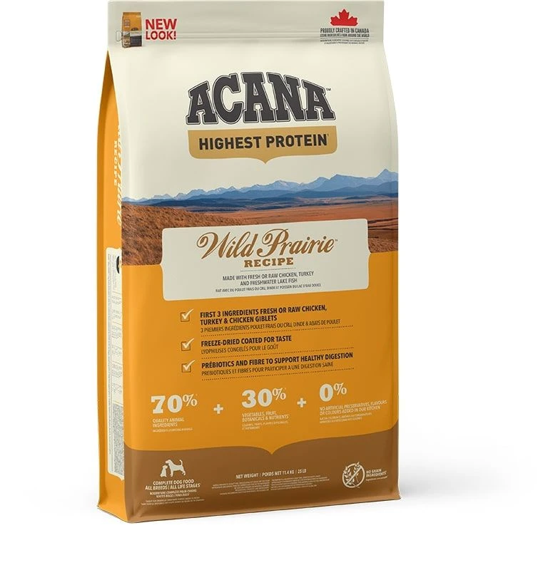 Acana Highest Proteïn Wild Prairie Hond 11,4kg