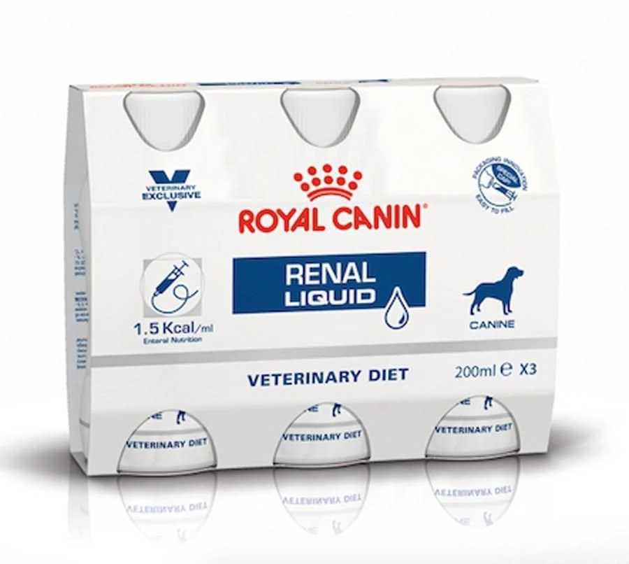 Royal Canin Renal Liquid Hond- 3x200ml 3 Royal Canin Renal Liquid Hond- 3x200ml